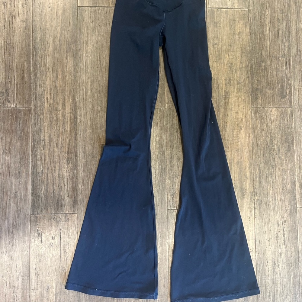 navy Flared Leggings